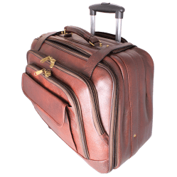 Merch & Carter - Leather Trolly Bag - luggage