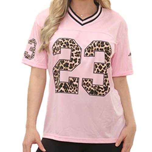 Pink Base Print Varsity T-Shirt