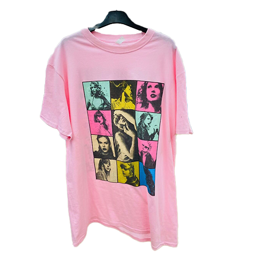 printed tee pink