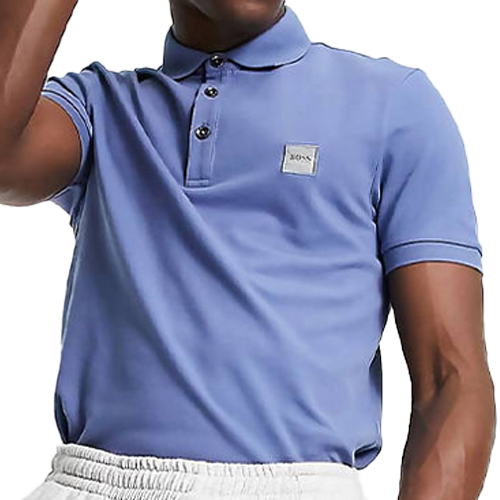 50462781d Blue BOSS Passenger Slim Fit Logo Polo