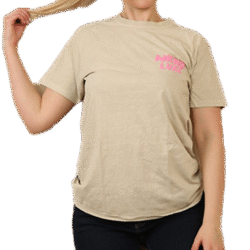 Printed tee-acid wash- beige