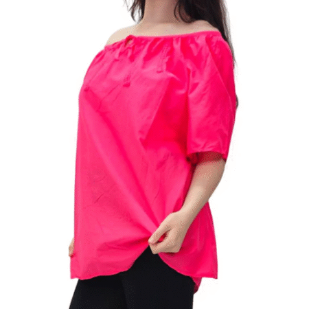 MCEFWCT001-Women's Cotton tops-Merch-&-Carter Women's Plain Lace Tie Detailing Cotton Top-Merch & Carter