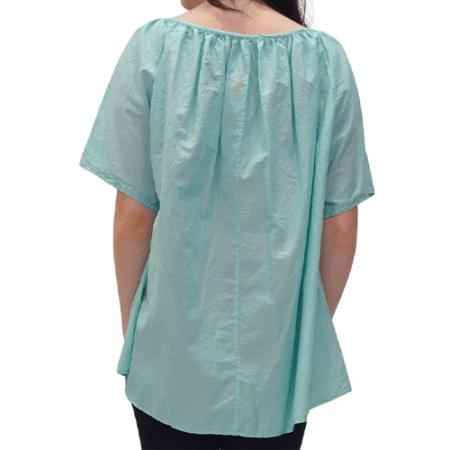 MCEFWCT001-Women's Cotton tops-Merch-&-Carter Women's Plain Lace Tie Detailing Cotton Top-Merch & Carter
