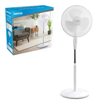 BENROSS Pedestal round base fan for home or office buy it from Merch & Carter