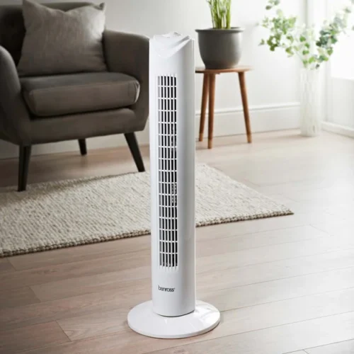 Tower Fan 29" BENROSS. three speed, good for your workstation. Free delivery on orders above £20 within GB only.